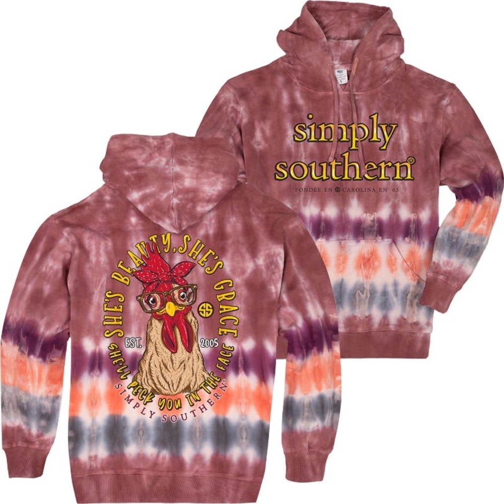 Simply Southern Men's Tie-Dye Hoodie Small
